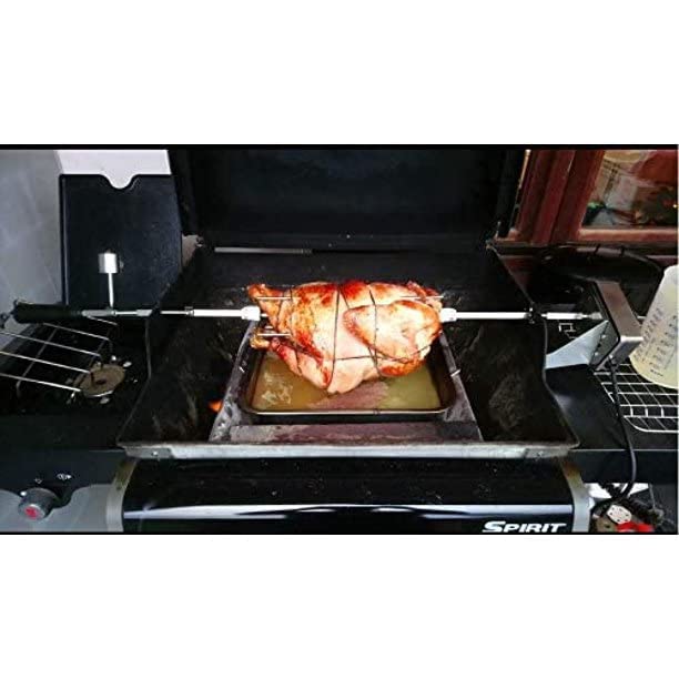 Onlyfire Universal Grill Electric Replacement Stainless Steel Rotisserie Motor 120 Volt 4 Watt On/Off Switch- 30 lb. Load, OEM/ODM, Aftermarket