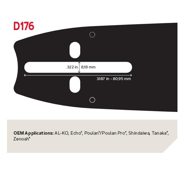 Oregon 27850 20-Inch AdvanceCut Guide Bar and D70 Chainsaw Chain Combo