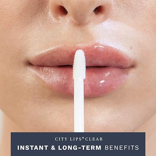 City Beauty City Lips Plumping Lip Gloss Tinsel Town - High-Shine Gloss for Fuller, Younger-Looking Lips | Hydrating & Smoothing Lip Treatment Hyaluronic Acid