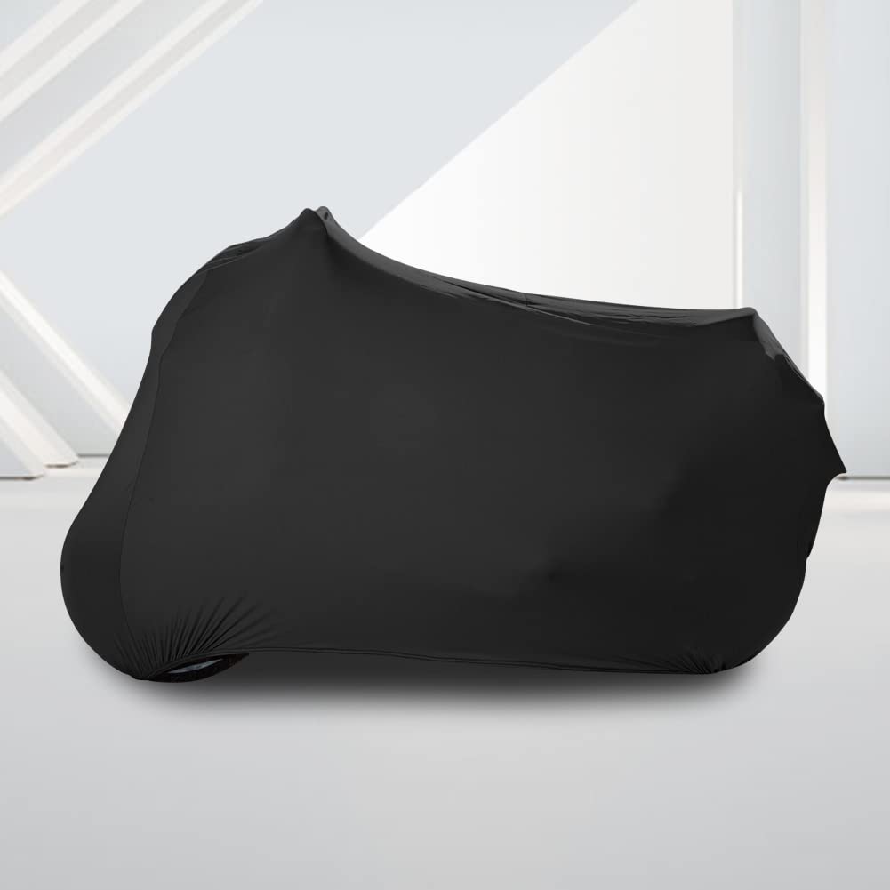 WinPower Indoor Motorcycle Cover Velvet Stretch Elastic Dust-Proof Scratch-Proof Covers for Motorbikes, 96inches