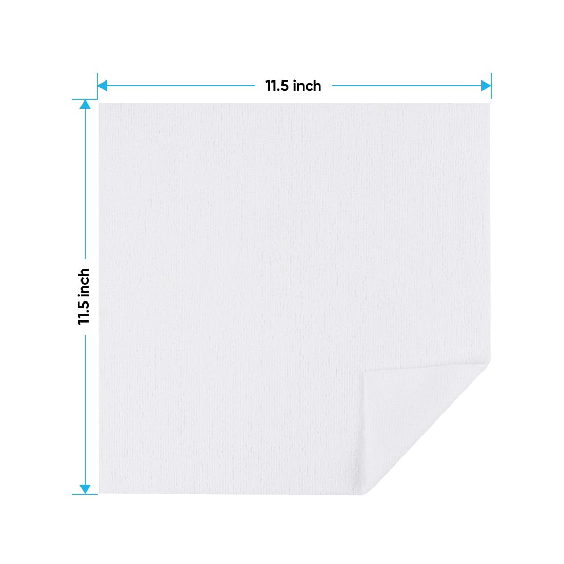 HOMEXCEL Microfiber Cleaning Cloths 100 Pack, Highly Absorbent Microfiber Towels for Cars, White Shop Towels 11.5 x 11.5 inch, Lint Free Cleaning Rags for House, Kitchen and Car