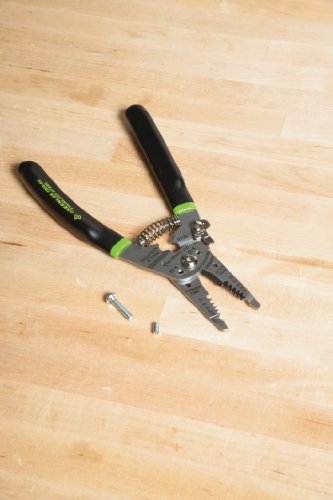 Greenlee 1955-SS Pro Stainless Wire Stripper, Cutter and Crimper Curve, 10-18AWG, 7.5-Inches