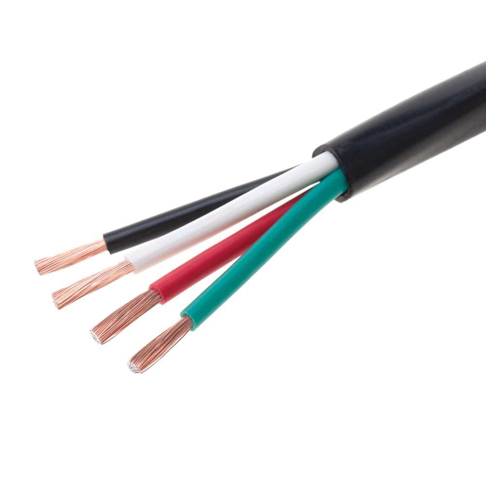 Cables Direct 14-Gauge Outdoor Speaker Wire, 250 Ft | 4 Conductor, Copper Clad Aluminum, Stranded Bulk Audio Cable | CL2, Direct Burial, UV Resistant