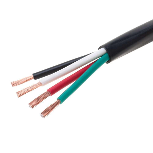 Cables Direct 14-Gauge Outdoor Speaker Wire, 250 Ft | 4 Conductor, Copper Clad Aluminum, Stranded Bulk Audio Cable | CL2, Direct Burial, UV Resistant