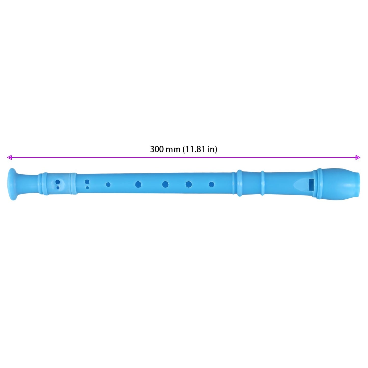 SEHOI 30 Pack 8 Hole Soprano Recorder Descent Flute, German Musical Recorders Instruments with Cleaning Rod, Blue Flutes for Beginners, Student Practice, School Concert