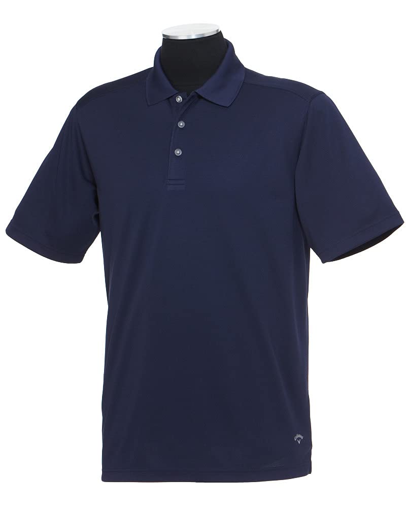 Callaway Men's Short Sleeve Core Performance Stretch Golf Polo, Sun Protection, Moisture-Wicking (Available in Big & Tall), Peacoat, Medium