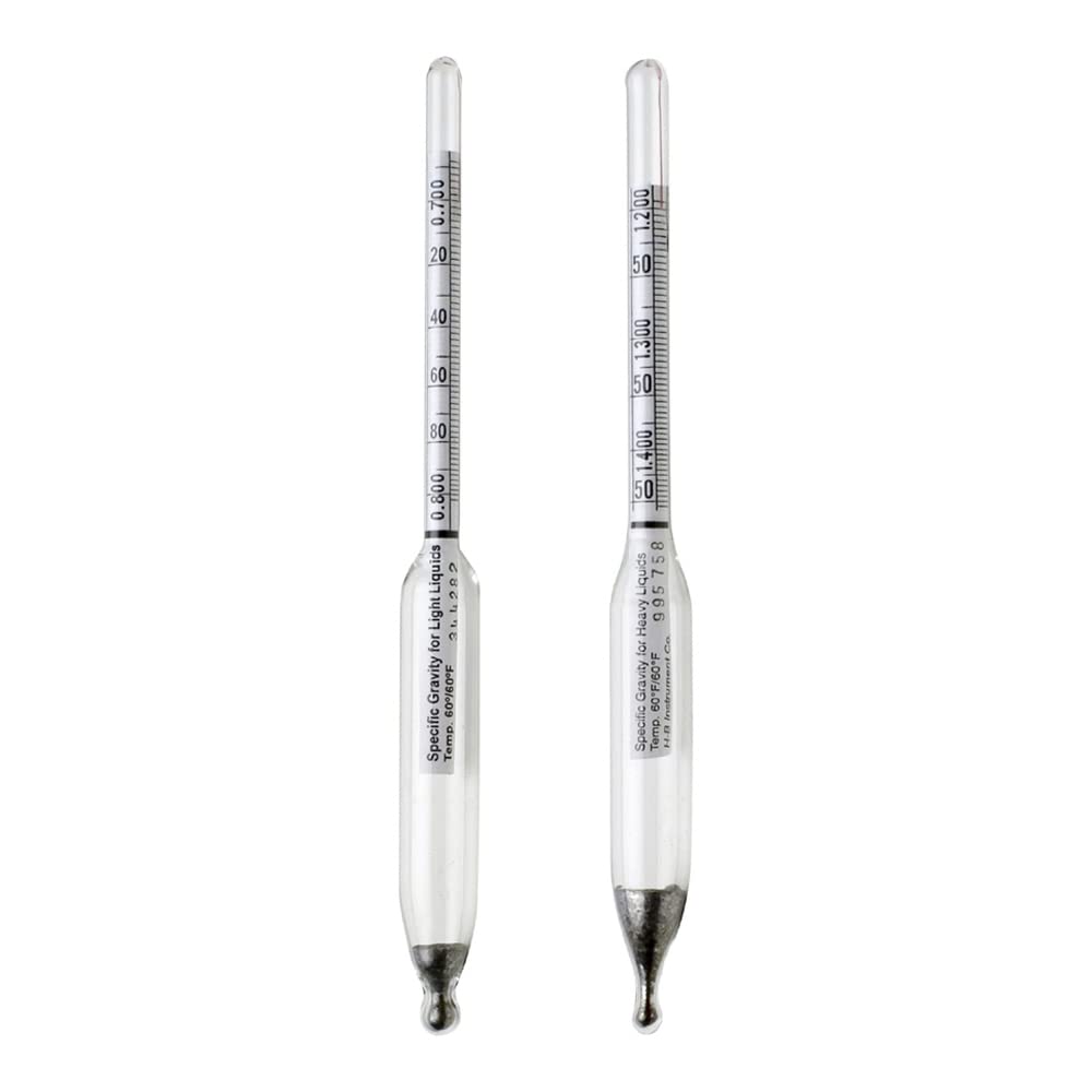 H-B DURAC 1.000/1.600 Specific Gravity Hydrometer for Liquids Heavier Than Water (B61801-7000)