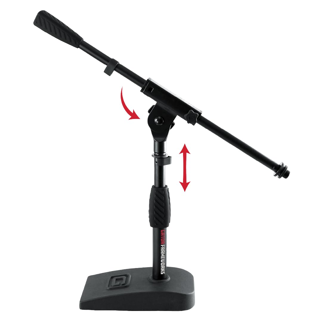 Gator Frameworks GFW-MIC-0821 Compact Base Bass Drum and Amplifier Microphone Stand