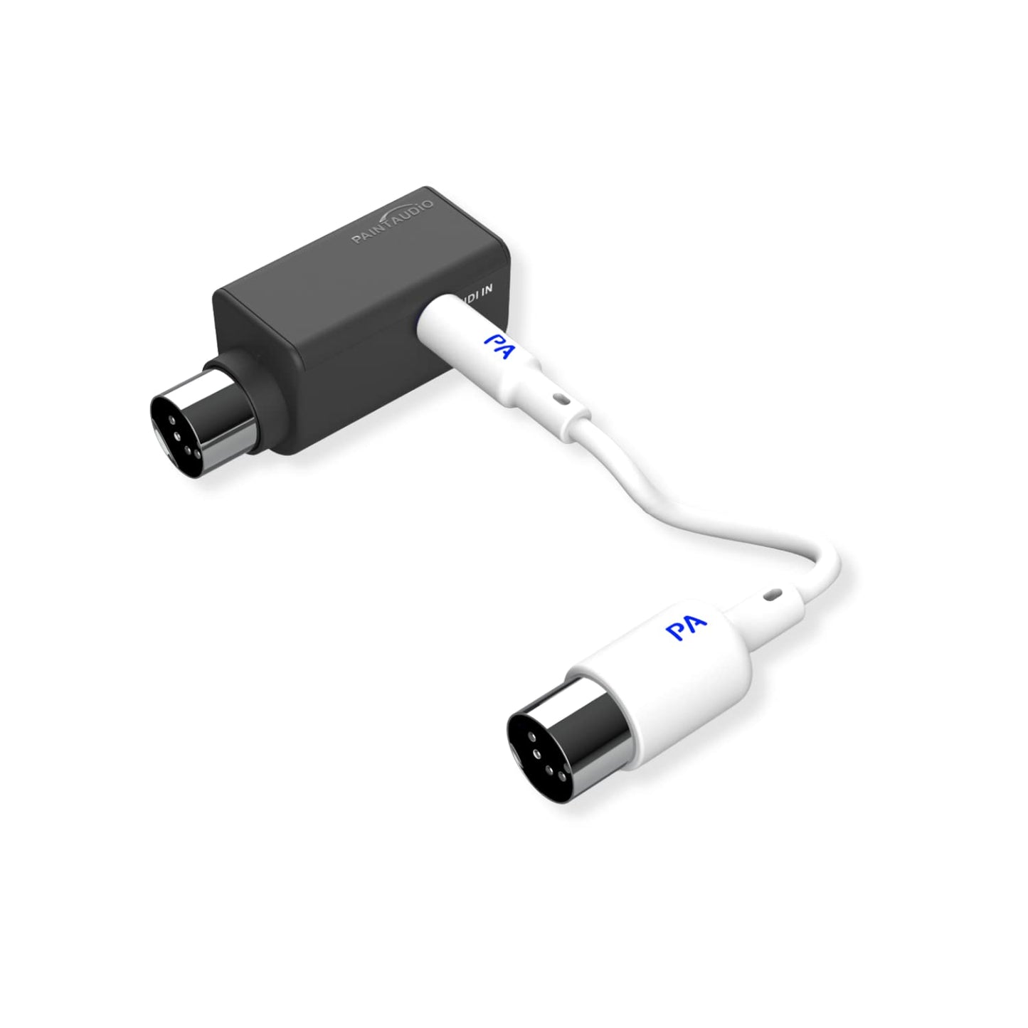 PAINTAUDIO Paint Audio Wireless MIDI Adapter, MIDI Mate Ultra Low Latency Adapter for Synthesizer Digital Wind Guitar Pedal Digital Piano Keyboard to MIDI Devices, Mac OS/iOS Devices
