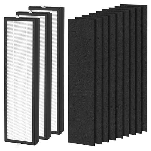3 Packs H13 True HEPA Replacement Filter Compatible with Air Genius/AirGenius 3 5 6 Series HFD300, HFD310, HFD314, HFD320, HD320, HFD323-TGT, HFD324, HFD360B Air Purifi-ers, Upgraded Version