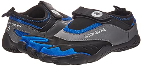 Body Glove 3T Barefoot MAX Water Shoe, Black/Dazzling Blue, 7