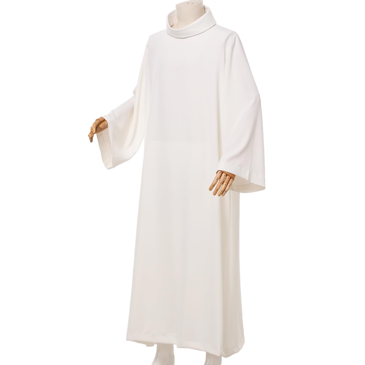 BLESSUME Catholic Church Clergy ALB Vestments Robe, Ivory White, Medium