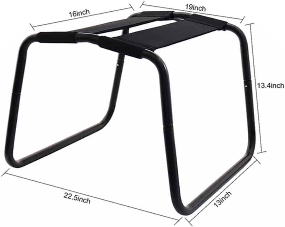 Adjustable Folding Chair Portable Position Assist Chair Couples Stool Detachable Stool Elastic Furniture for Bedroom Bathroom Bear Weight up to 300 pounds