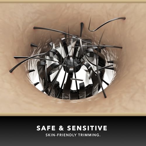 Blade & Stone™ NS502-DN Nose & Ear Trimmer | Graphene-X™ Blade | High-velocity Low-noise Motor | Patented Rotary Blade Design | Close, Skin-friendly, Tug-free Performance, Detachable Head - Dark Night