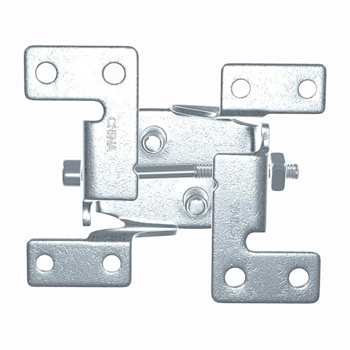 Countertop Joint Fasteners Double Action - 4-Pack, Adjustable Flip Bolt Fastener for Counter-top Table-top Connector Hardware, Miter Draw Bolt Joint Seam Woodwork Surface Connector Kit