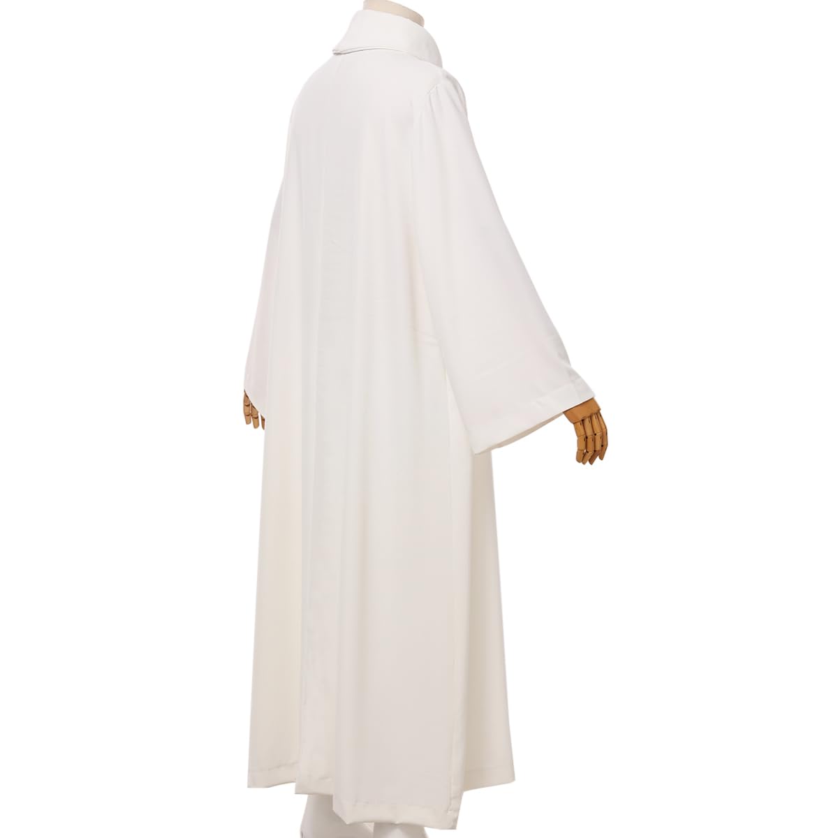 BLESSUME Catholic Church Clergy ALB Vestments Robe, Ivory White, Medium