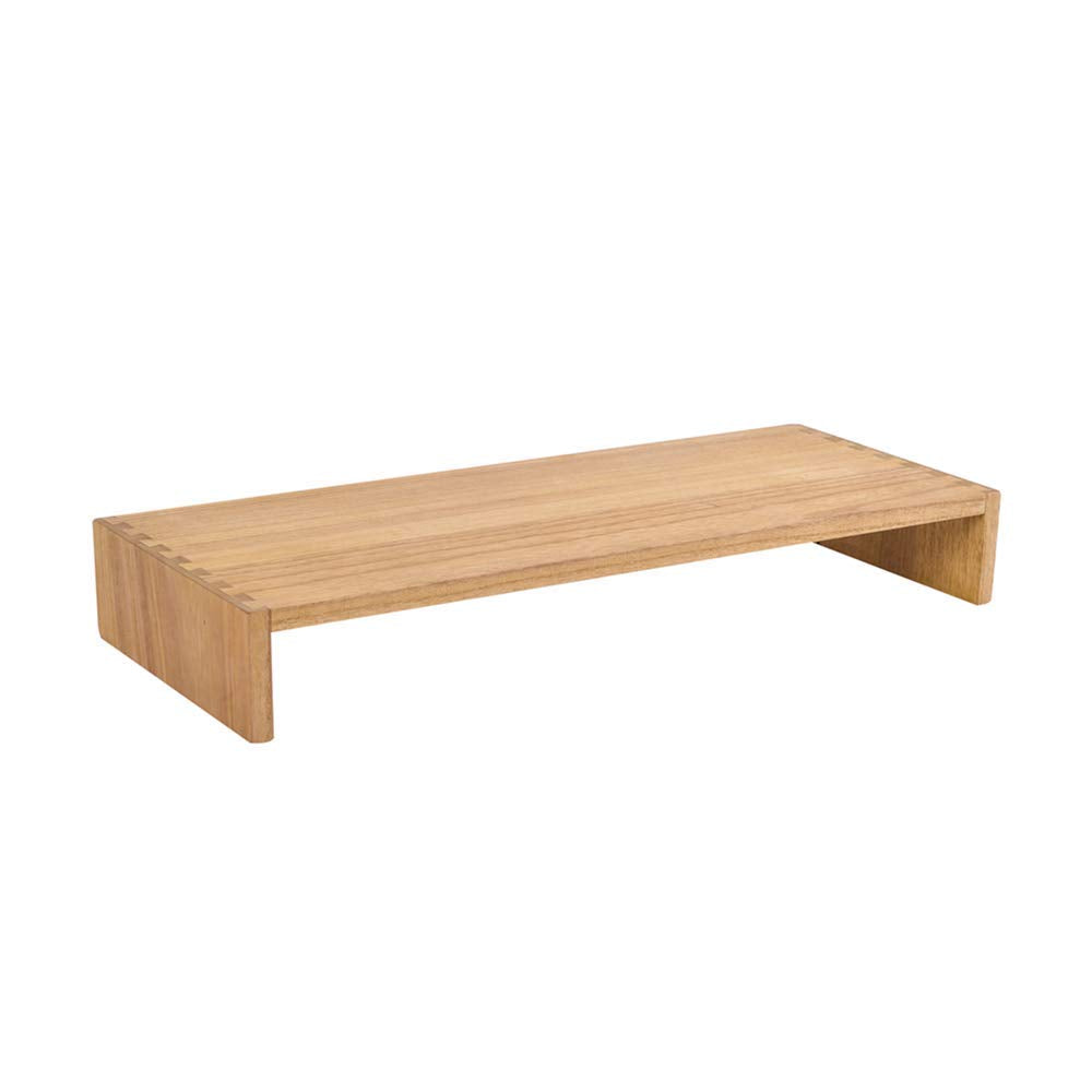 KIRIGEN Monitor Stand Wooden -Desk Stand Wood for Computer/Laptop/TV Printer - Monitor Arms & Stands Desk Riser for Office Organizers -Desktop Workspace (59 Natural)