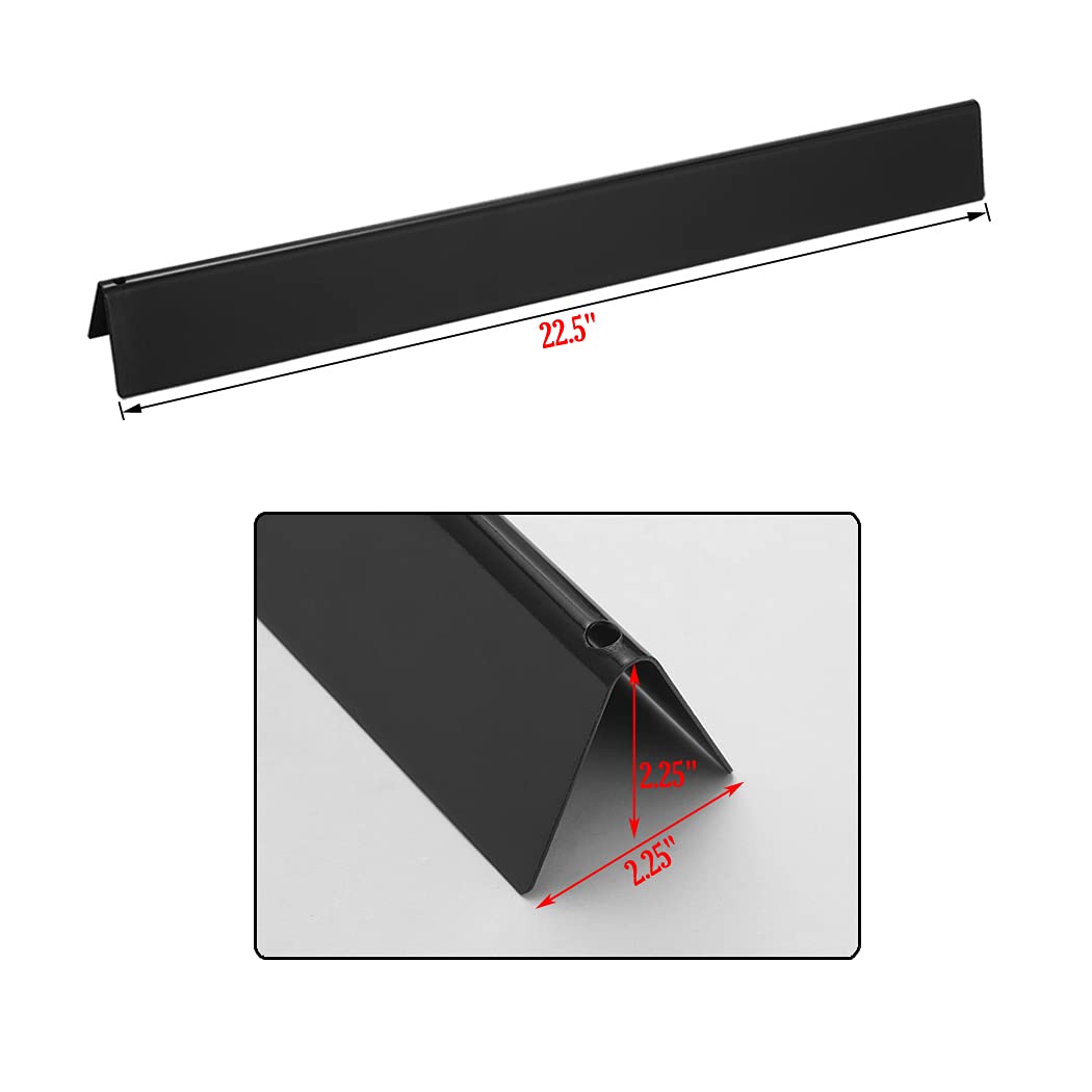 BBQSAVIOR 22.5 Inch 7536 Flavorizer Bars Replacement for Weber Genesis Silver B/C Gold B/C Spirit 700 Spirit E-310 E-320 (Side Control Knobs) Weber 900 Barbecue Parts Porcelain-enameled Flavor Bars