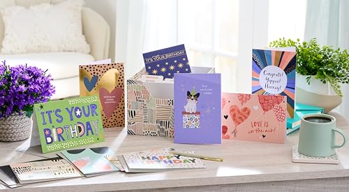 American Greetings All Occasion Deluxe Card Assortment with Envelopes and Storage Box(60-Count)