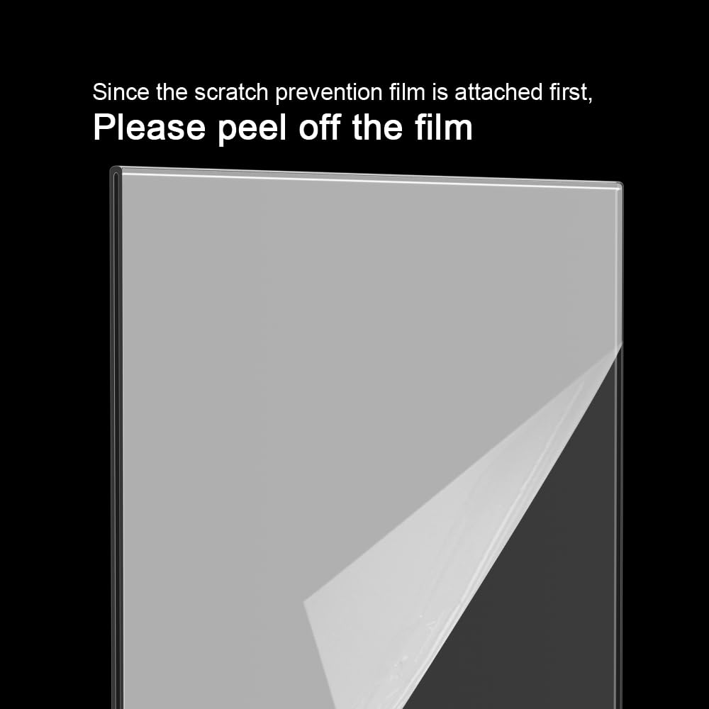 BlueValley 8.5x11 Acrylic Sign Holder Vertical, 6 Pack Clear Table Menu Signs Holder Plastic Paper Display Stand Double Sided Picture Frame Desktop Acrylic Stands for Office, Home, Restaurant, Retail, Show Fair