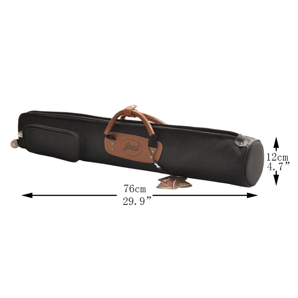 Soprano Saxophone Bag 1200D Water-resistant Oxford Cloth Adjustable Padding Straps with Pocket,15mm Cotton Padded, Clarinet Bag