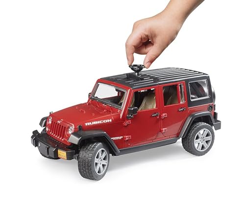 Bruder 02525 Jeep Wrangler Unlimited Rubicon, Red