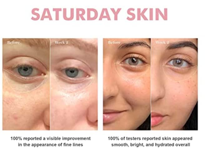 Saturday Skin Wide Awake Brightening Eye Cream Illuminating for Lightweight, Moisturizing, Deeply Hydrates (30ml, 1.01 fl. oz.)
