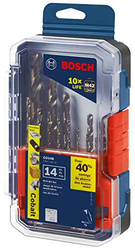 Bosch CO14B 14 Pc. Cobalt M42 Drill Bit Set