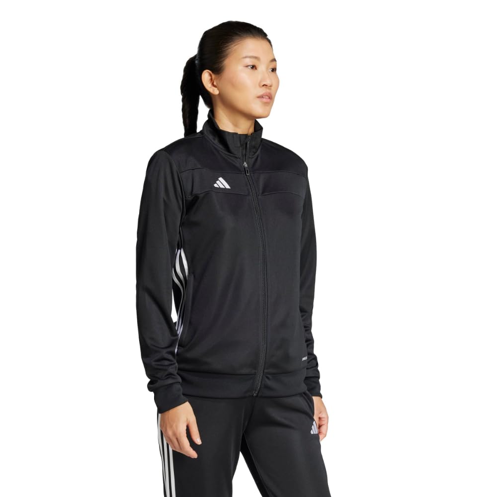 adidas Women's Tiro 25 Essentials Training Track Top, Black/White, Large