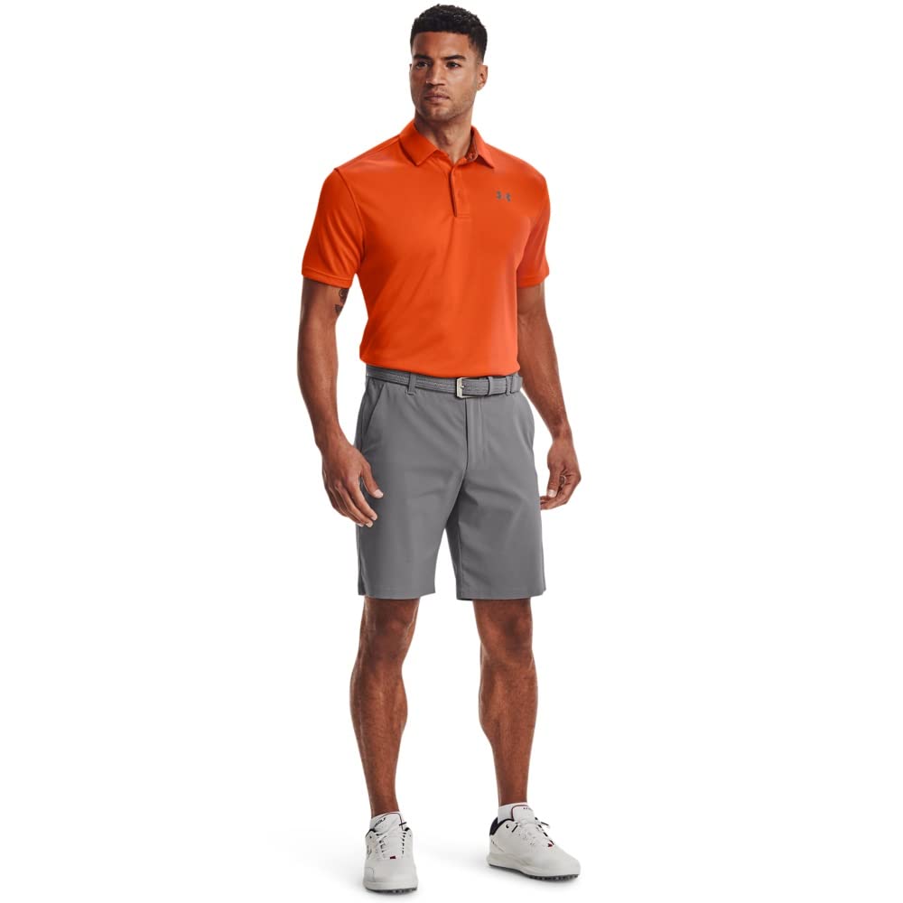 UNDER ARMOUR mens Tech Golf Polo ,Baroque Green (310)/Graphite,X-Small