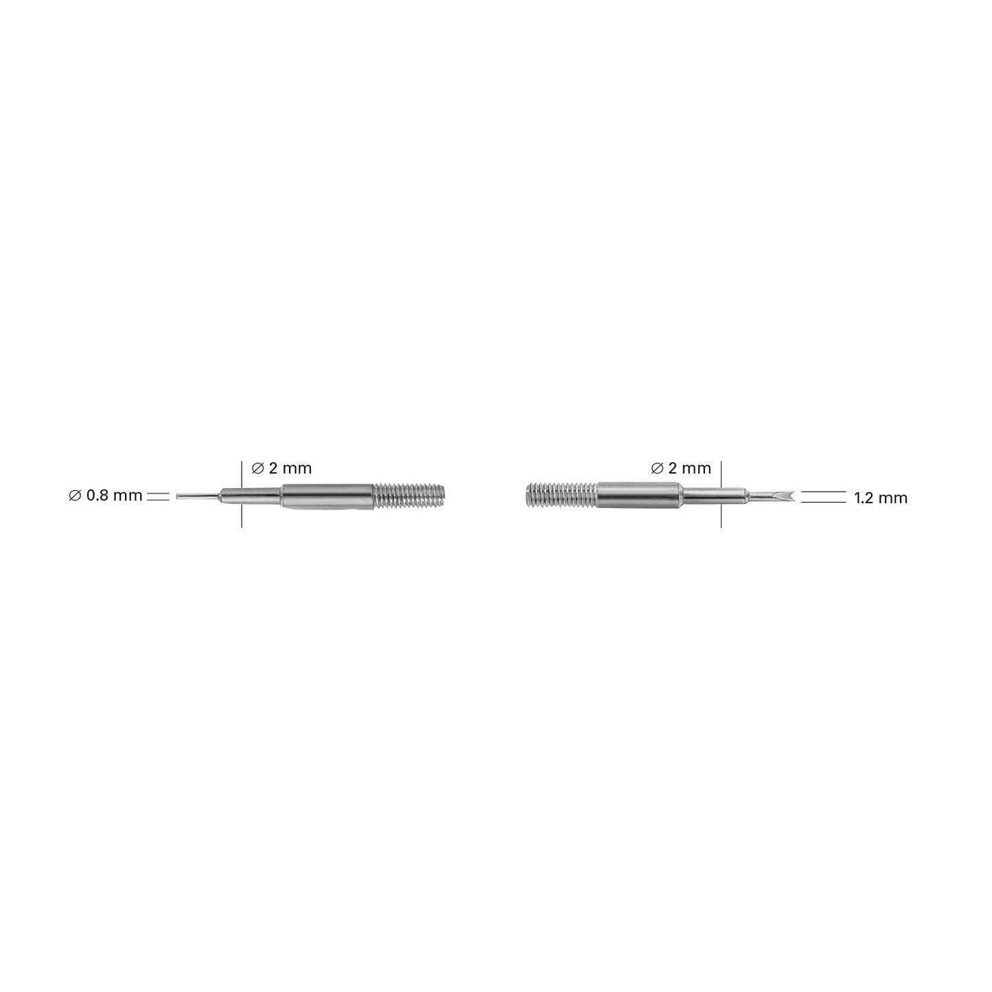 Bergeon 6767-F Watch Spring Bar Tool - Long Stainless Steel Handle with Replaceable Screw in Fine Tool End