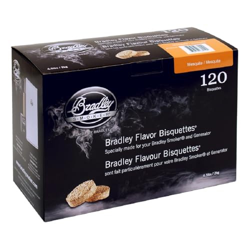 Bradley Smoker Bisquettes for Grilling and BBQ, Mesquite Special Blend, 120 Pack