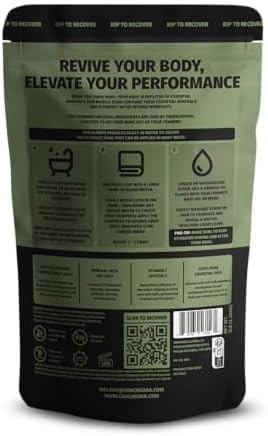 3 Pack Bundle: Coach Soak Recovery Bath Soak, Epsom Salt Bulk, Bath Salts Bulk in 3 Pack Bundle, Total of 9 Pounds (Eucalyptus, Lavender, Citrus)