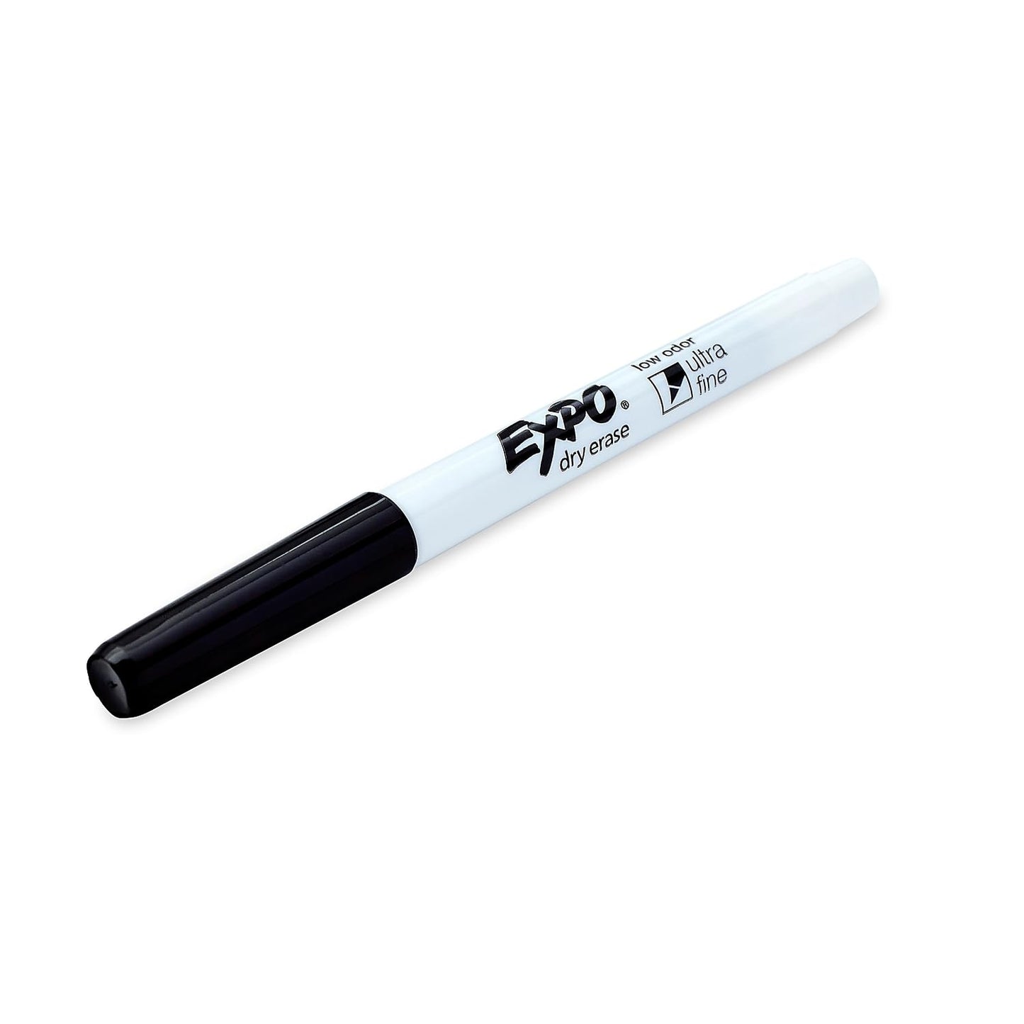 EXPO Dry Erase Markers, Low Odour Ink, Black, Ultra Fine Tip, 36 Count