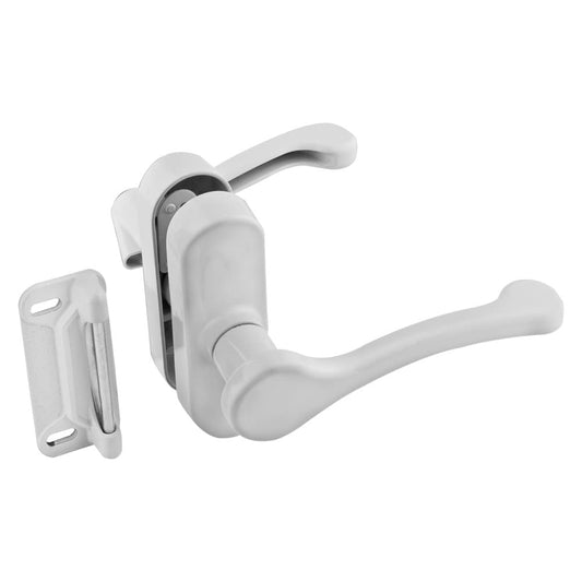 National Hardware V1320 1-3/4" Lever Latch in White