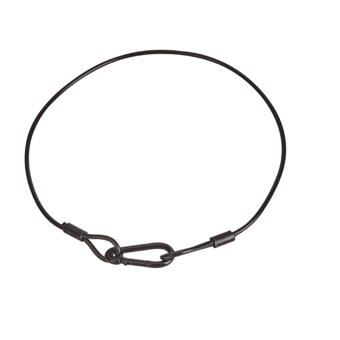 Sarknoah. 0.16 Inch(4mm),Black Stage Lighting Safety Cable With Carabiner Lock,133 lb Load,Longth 31.5'' Safety Cables For stage lights,Pack of 10.