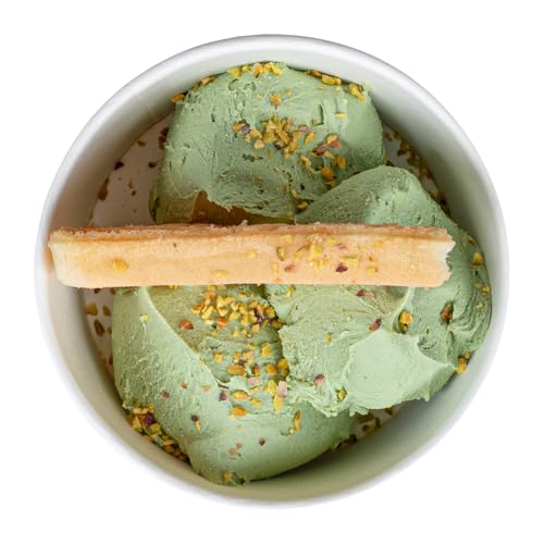 Coppetta 8-Ounce Dessert Cups, 200 Disposable Ice Cream Cups - Lids Sold Separately, Sturdy, Black Paper Frozen Yogurt Bowls, for Hot and Cold Foods, Perfect for Gelato Or Mousse - Restaurantware