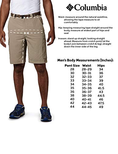 Columbia Men's Silver Ridge Cargo Short, Fossil, 32x12
