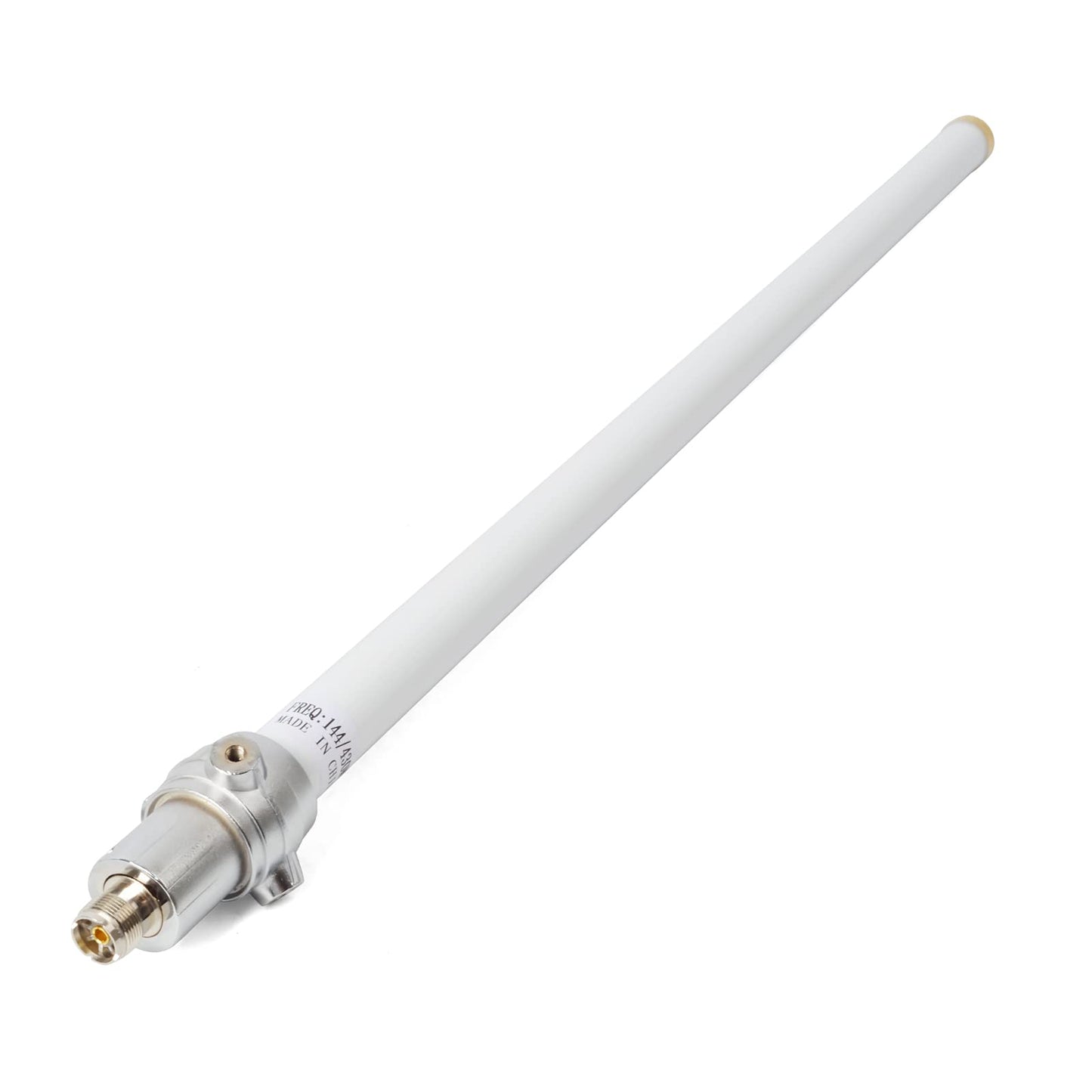 HYSHIKRA FB17UV Dual Band 2M/70CM Fiberglass 4.5/7.2dBi 66in. UHF-Female(SO239) Base Outdoor Roof Antenna with Bracket Mount for Kenwood Yaesu Motorola Icom Mobile Radio Transceiver