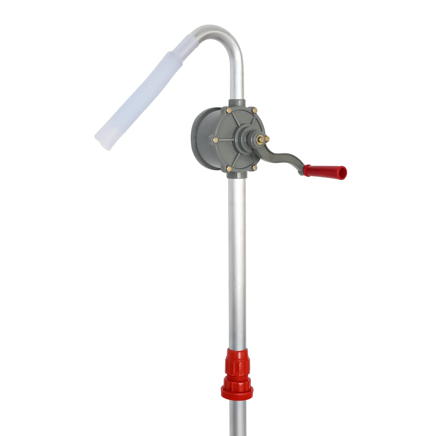 NORJIN Rotary Barrel Pump, Aluminum Rotary Hand Pump Fuel Pumps Transfer Manual Hand Crank Rotary Pump for Oil, Kerosene, Diesel, Hydraulic Fluid