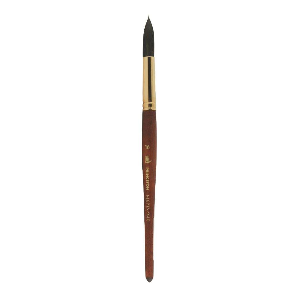 Princeton Neptune Paintbrush, Size 16, Dark Wood
