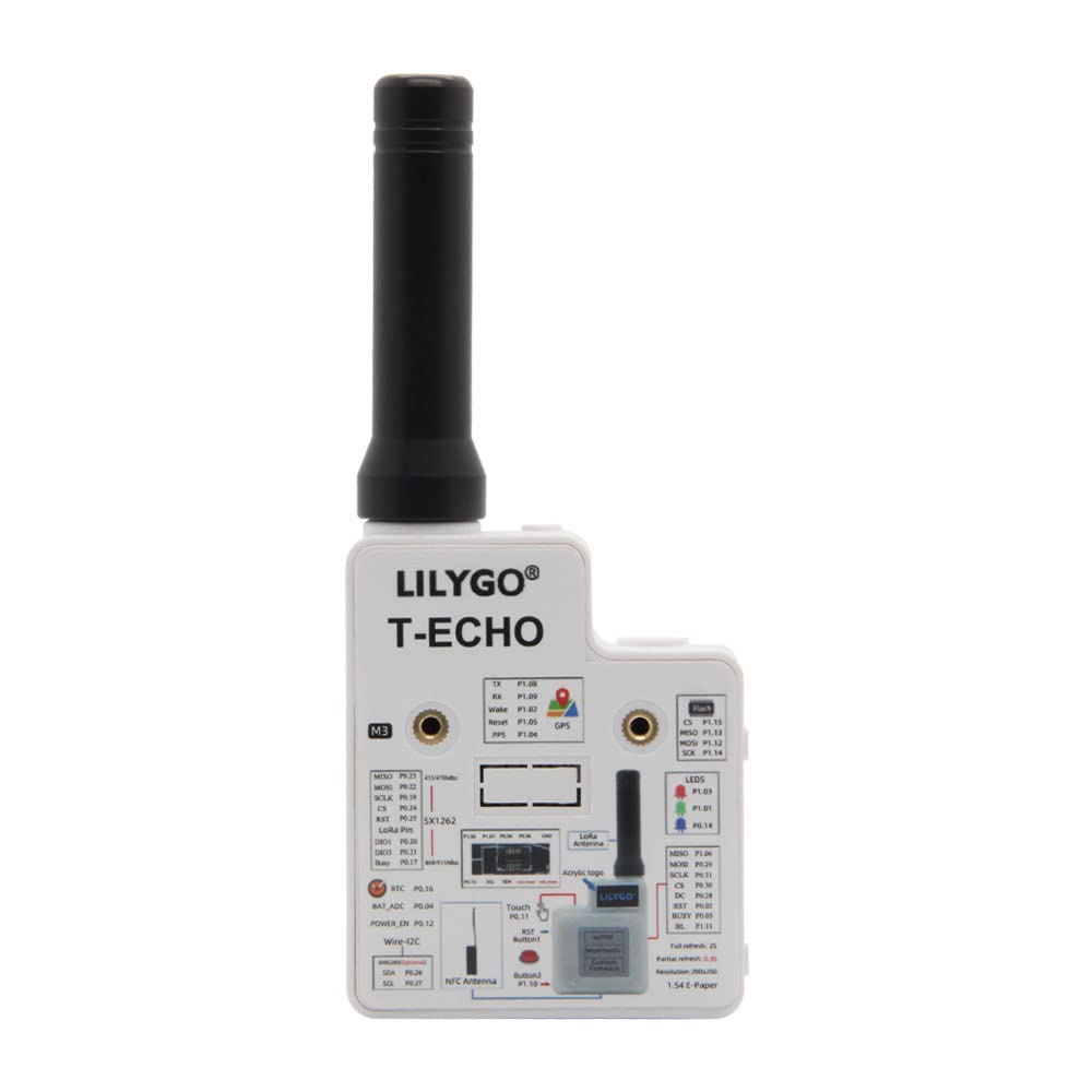 LILYGO T-Echo Meshtastic 915MHz LoRa SX1262 Wireless Module TTGO Development Board NRF52840 GPS RTC NFC Arduino