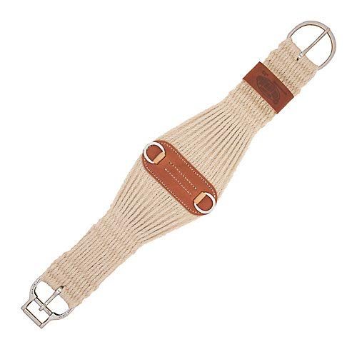 Weaver Leather Natural Blend 27 Strand Roper Smart Cinch with New and Improved Roll Snug Cinch Buckle, 30-Inch, Natural