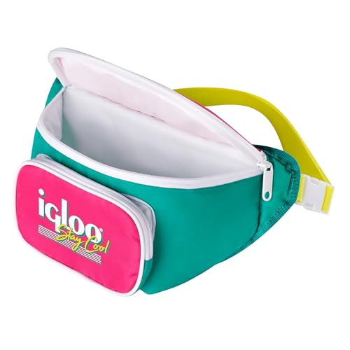 Igloo 90s Retro Collection Fanny Pack Portable Cooler, Jade