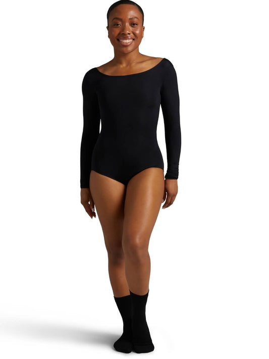 Capezio Team Basic Women's Long Sleeve Leotard, Black, X-Large