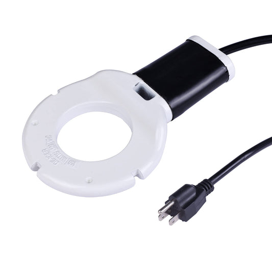 comincia 500Watt Utility De-Icer Submersible Cast Aluminum Chicken Water Heater for Livestock Poultry Tanks,Heated Bird Bath Deicer for Winter