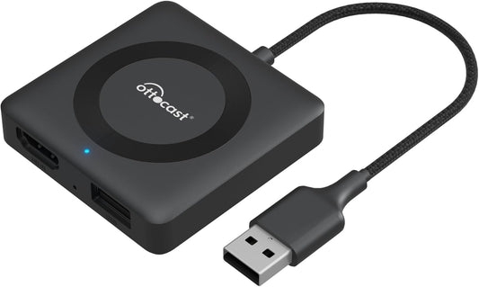 OTTOCAST Car TV Mate Pro Wireless CarPlay Adapter - Compatible with Fire TV Stick Converter for Car - Compatible with Set Top Box, Switch - HDMI to USB Converter for OEM CarPlay Cars