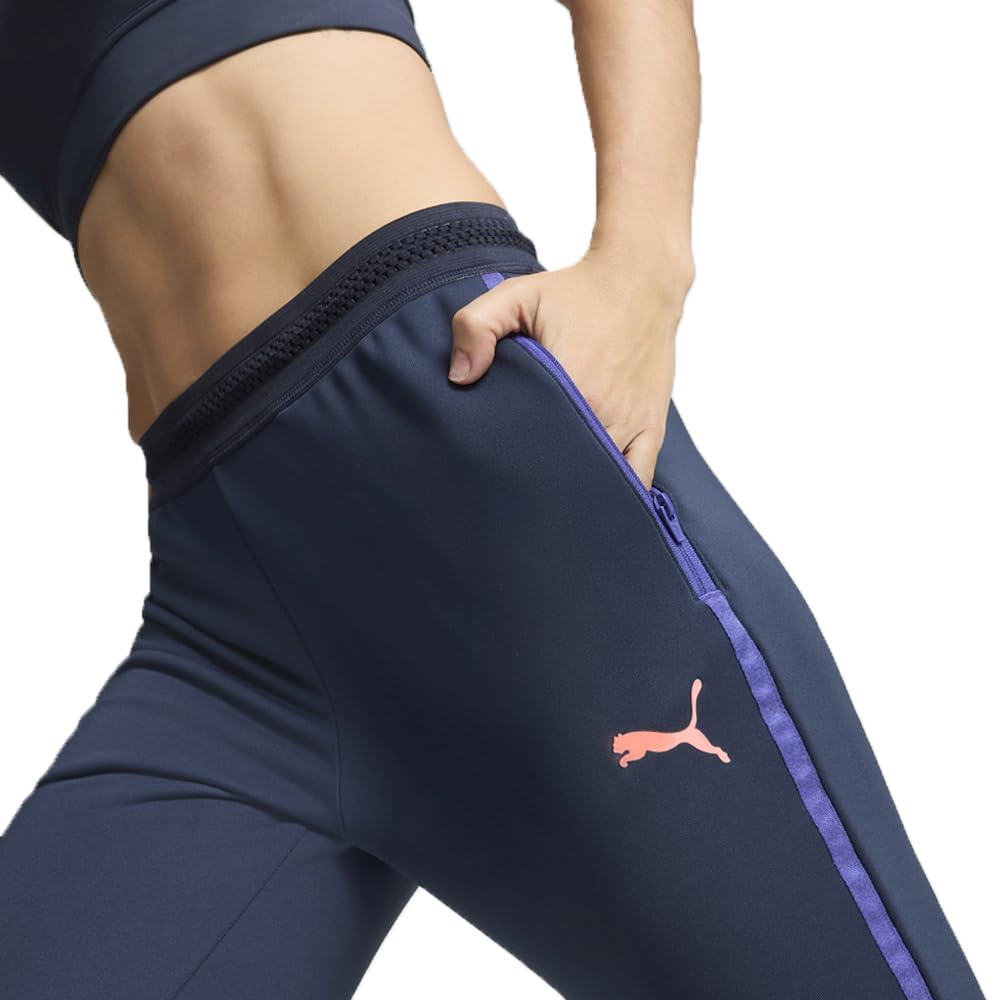 PUMA Women's Individualblaze Training Pants, Club Navy-Dark Amethyst Aw24, Medium