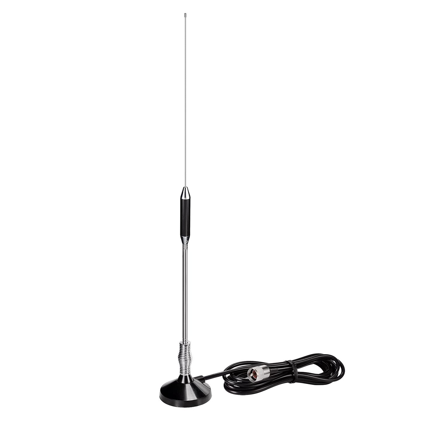 Bingfu 24 inch Magnetic CB Radio Antenna 27MHz PL259 & BNC Male Compatible with Cobra Midland Uniden Maxon President Mobile CB Radio Car Truck CB Antenna Kit