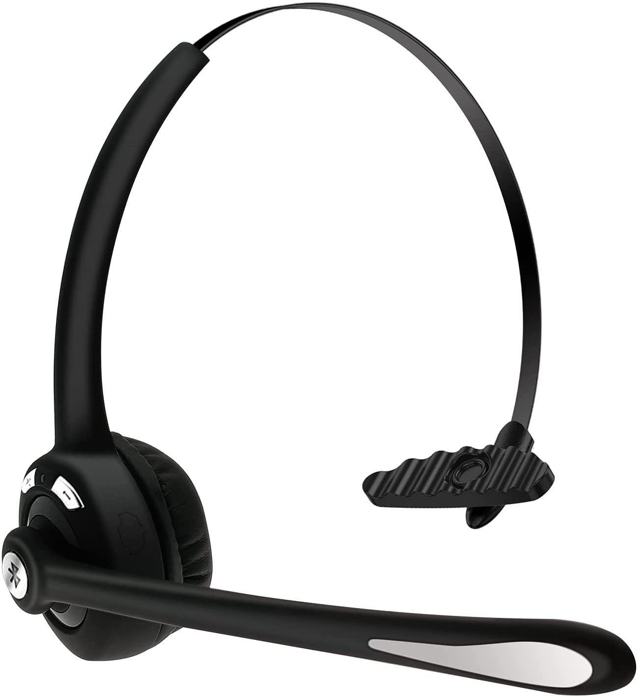 Bluetooth Headset with Microphone 12 Hours Talking Time for Trucker Wireless HeadsetsTruck Driver Call Center Skype Home Office PC